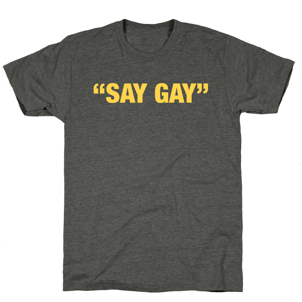 Say Gay Unisex Triblend Tee Hoodie, Sweatshirt | CoreVibeTees.com (Image 3)