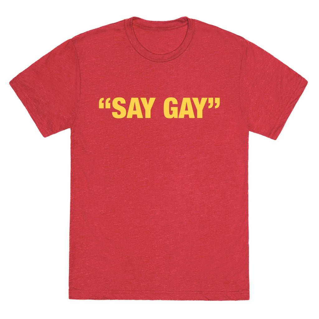 Say Gay Unisex Triblend Tee Hoodie, Sweatshirt | CoreVibeTees.com (Image 4)