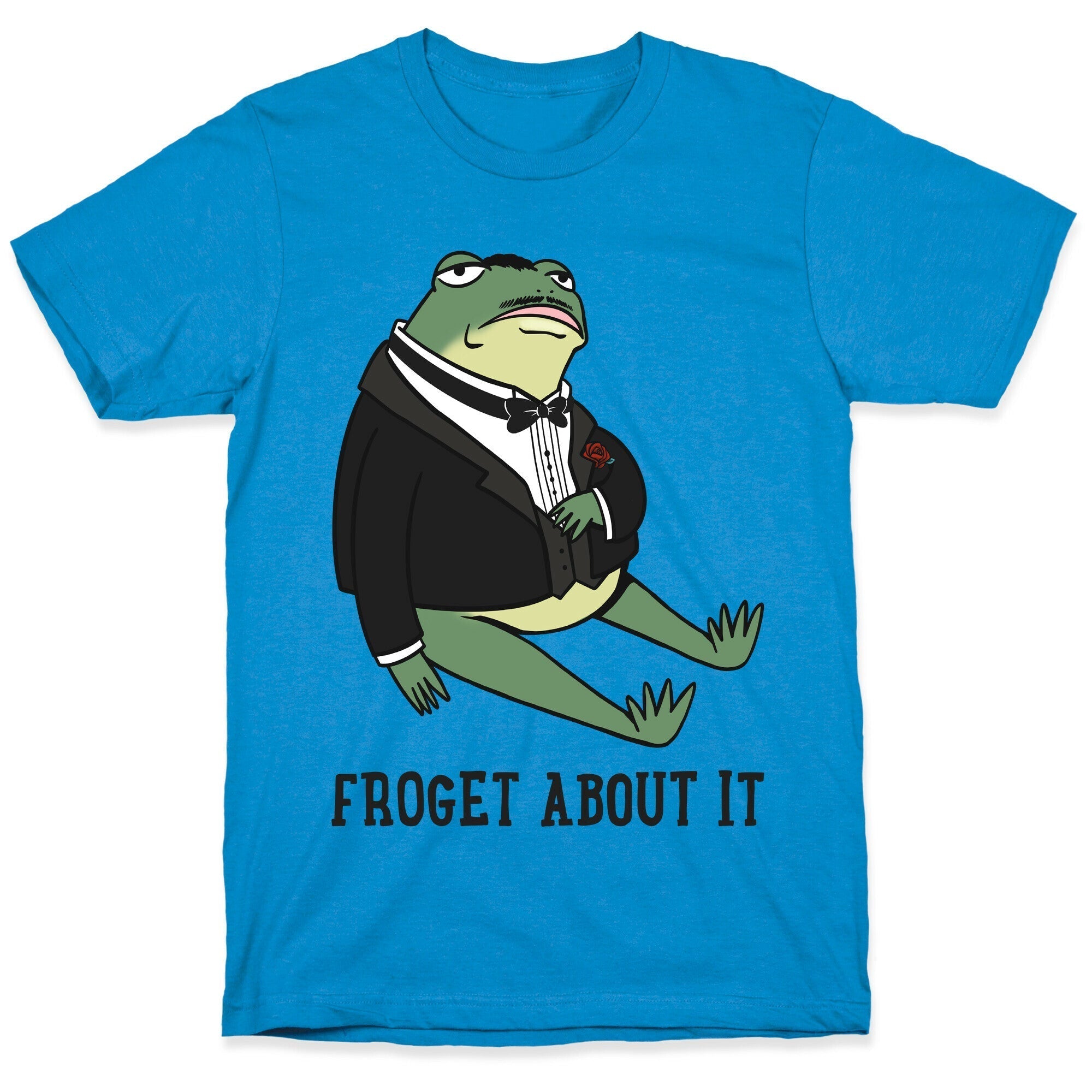 Froget About It Frog Mafia Parody T-Shirt Hoodie, Sweatshirt | CoreVibeTees.com (Image 1)