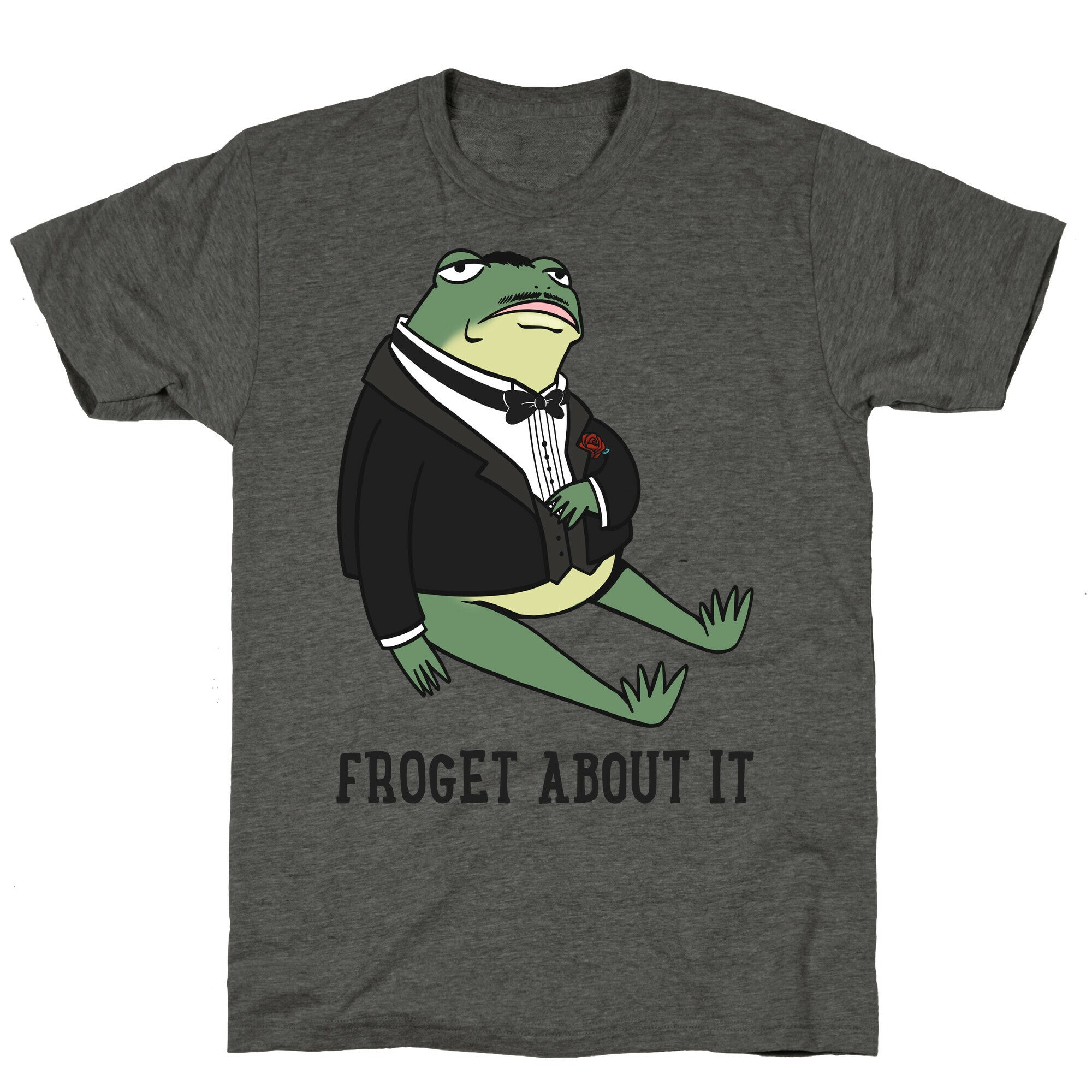 Froget About It Frog Mafia Parody Unisex Triblend Tee Hoodie, Sweatshirt | CoreVibeTees.com (Image 2)