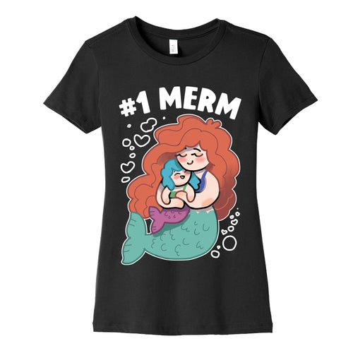 #1 Merm Women's Cotton Tee Hoodie, Sweatshirt | CoreVibeTees.com (Image 2)