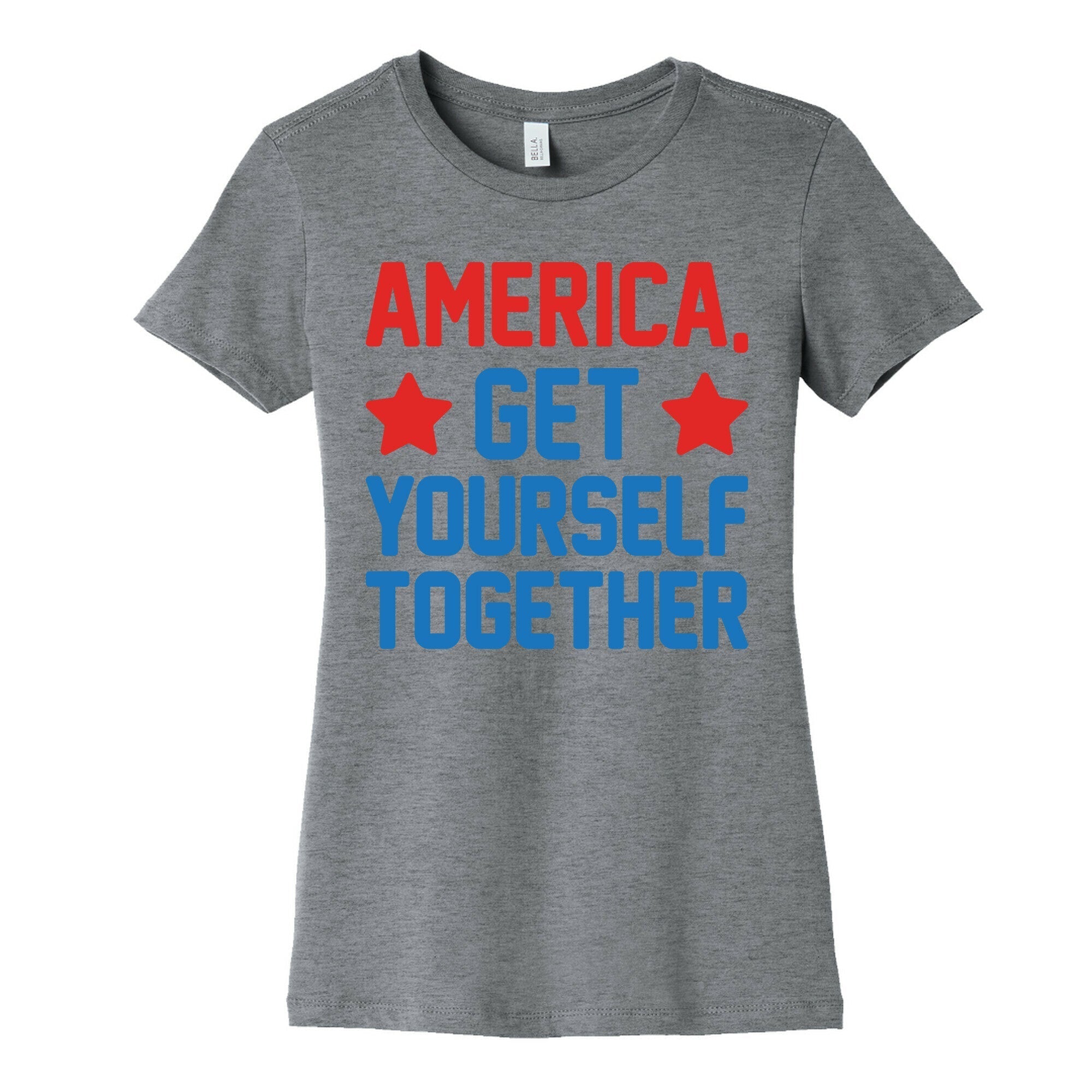 America, Get Yourself Together Women's Cotton Tee Hoodie, Sweatshirt | CoreVibeTees.com (Image 1)