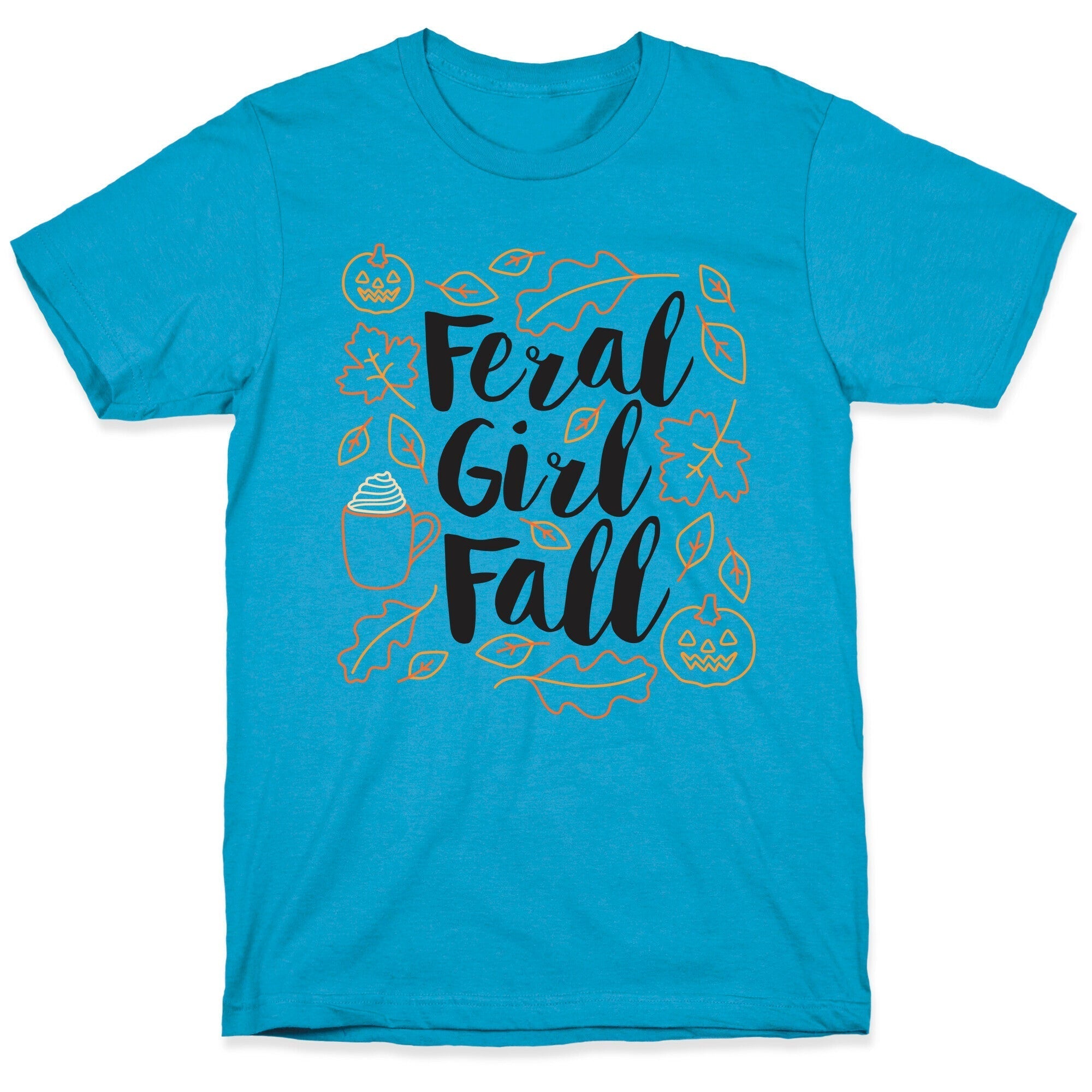 Basic Feral Girl Fall Unisex Triblend Tee Hoodie, Sweatshirt | CoreVibeTees.com (Image 5)