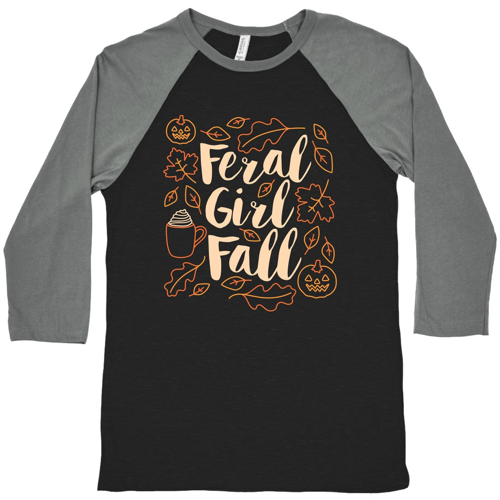 Basic Feral Girl Fall Baseball Tee Hoodie, Sweatshirt | CoreVibeTees.com (Image 1)