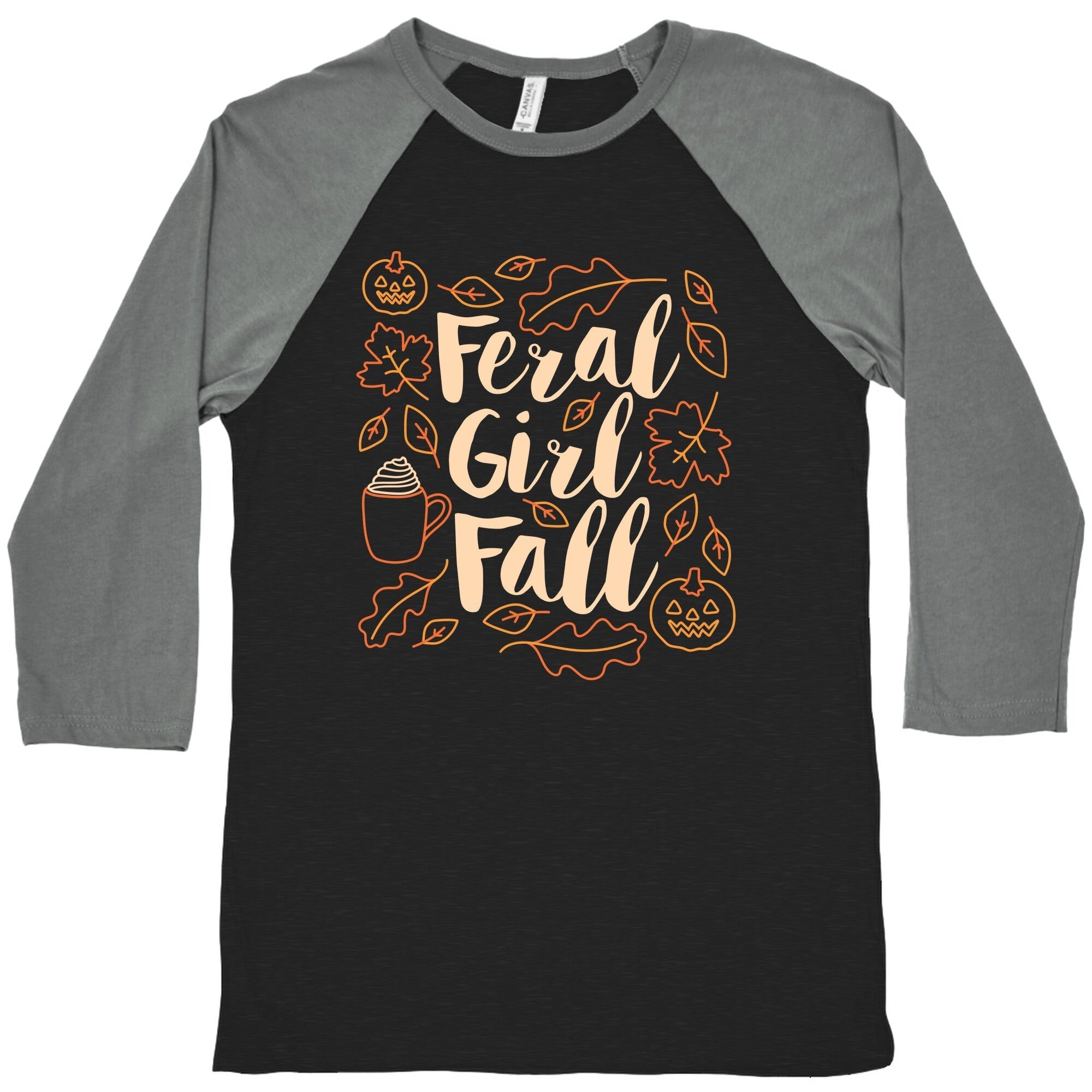 Basic Feral Girl Fall Baseball Tee Hoodie, Sweatshirt | CoreVibeTees.com (Image 1)
