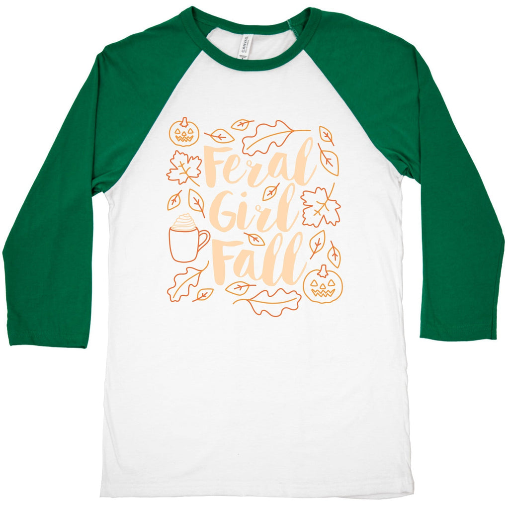Basic Feral Girl Fall Baseball Tee Hoodie, Sweatshirt | CoreVibeTees.com (Image 3)