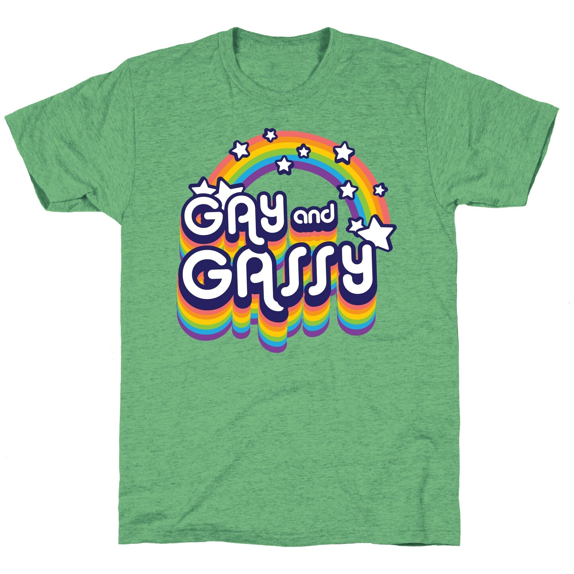 Gay and Gassy Rainbow Unisex Triblend Tee Hoodie, Sweatshirt | CoreVibeTees.com (Image 1)