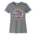 Gay and Gassy Rainbow Women's Cotton Tee Hoodie, Sweatshirt | CoreVibeTees.com (Image 1)