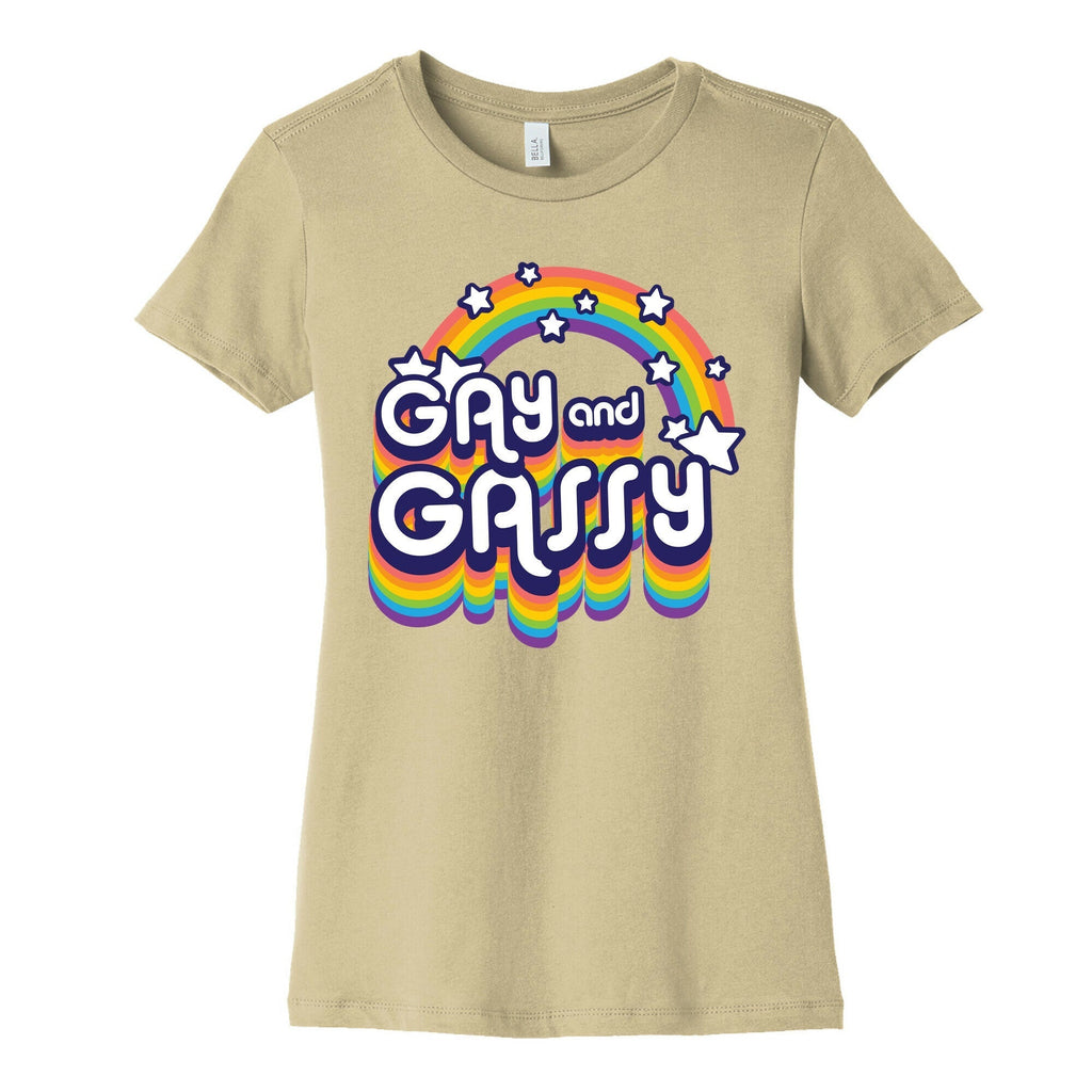 Gay and Gassy Rainbow Women's Cotton Tee Hoodie, Sweatshirt | CoreVibeTees.com (Image 4)