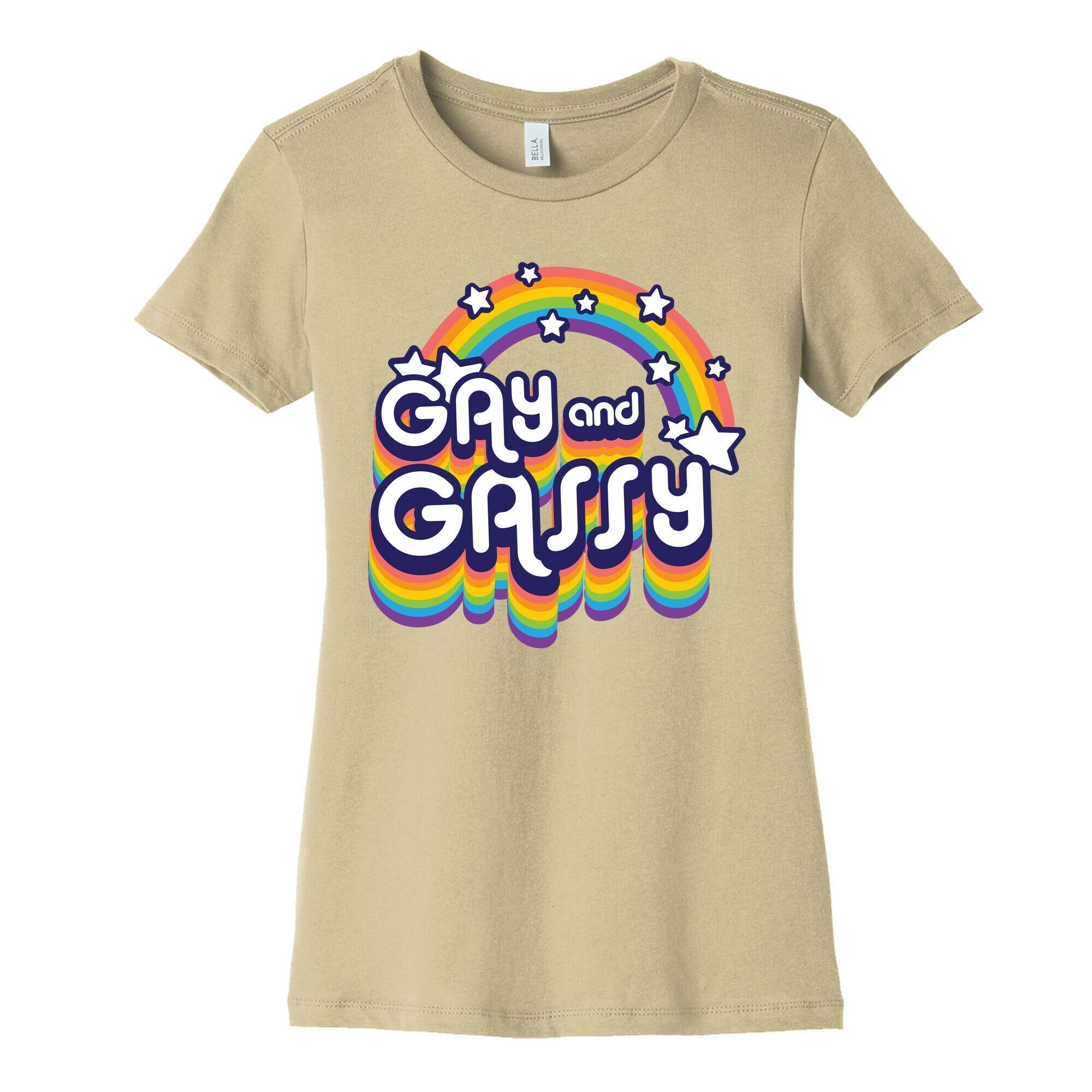 Gay and Gassy Rainbow Women's Cotton Tee Hoodie, Sweatshirt | CoreVibeTees.com (Image 4)