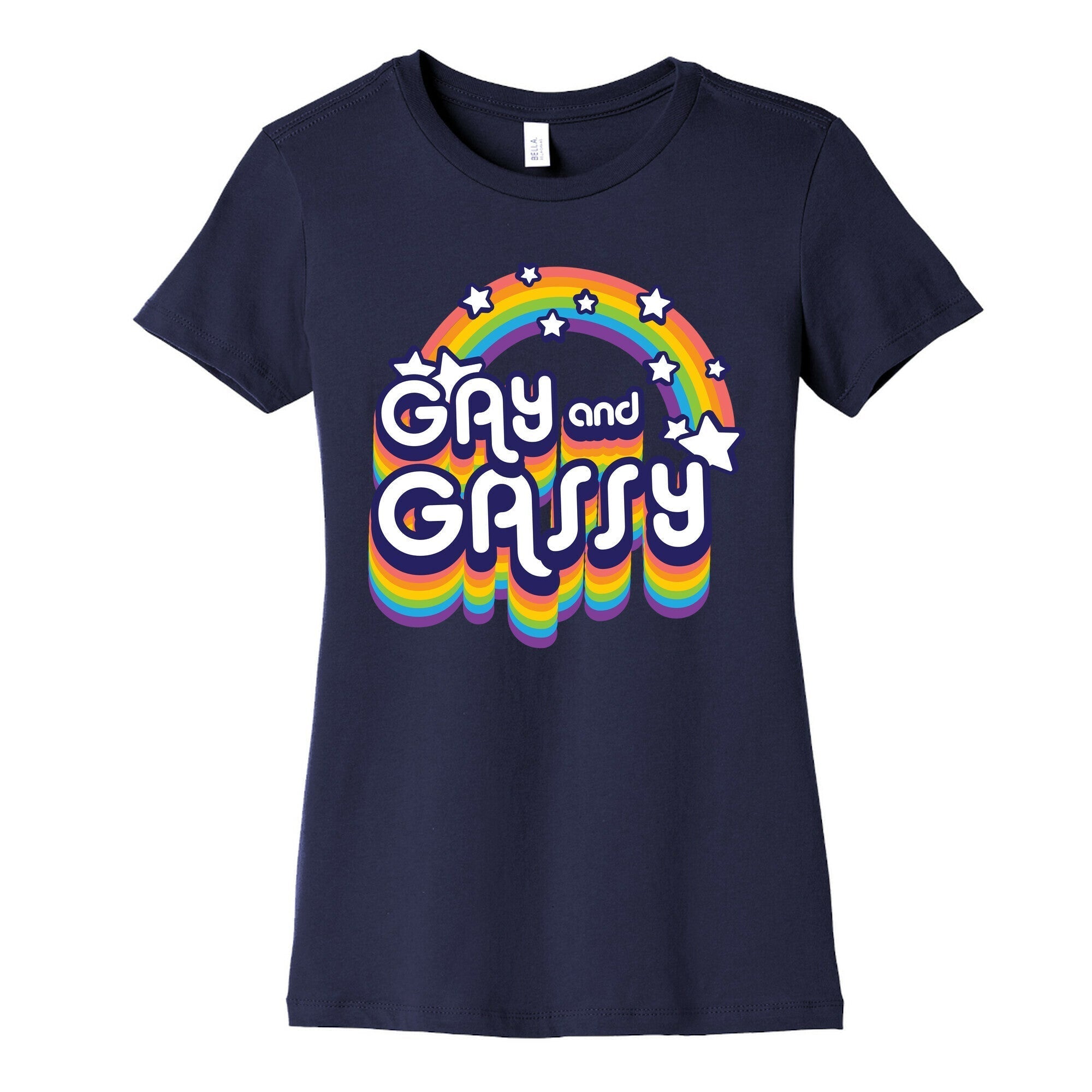 Gay and Gassy Rainbow Women's Cotton Tee Hoodie, Sweatshirt | CoreVibeTees.com (Image 5)