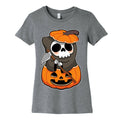 Cute Halloween Grim Reaper Women's Cotton Tee Hoodie, Sweatshirt | CoreVibeTees.com (Image 1)