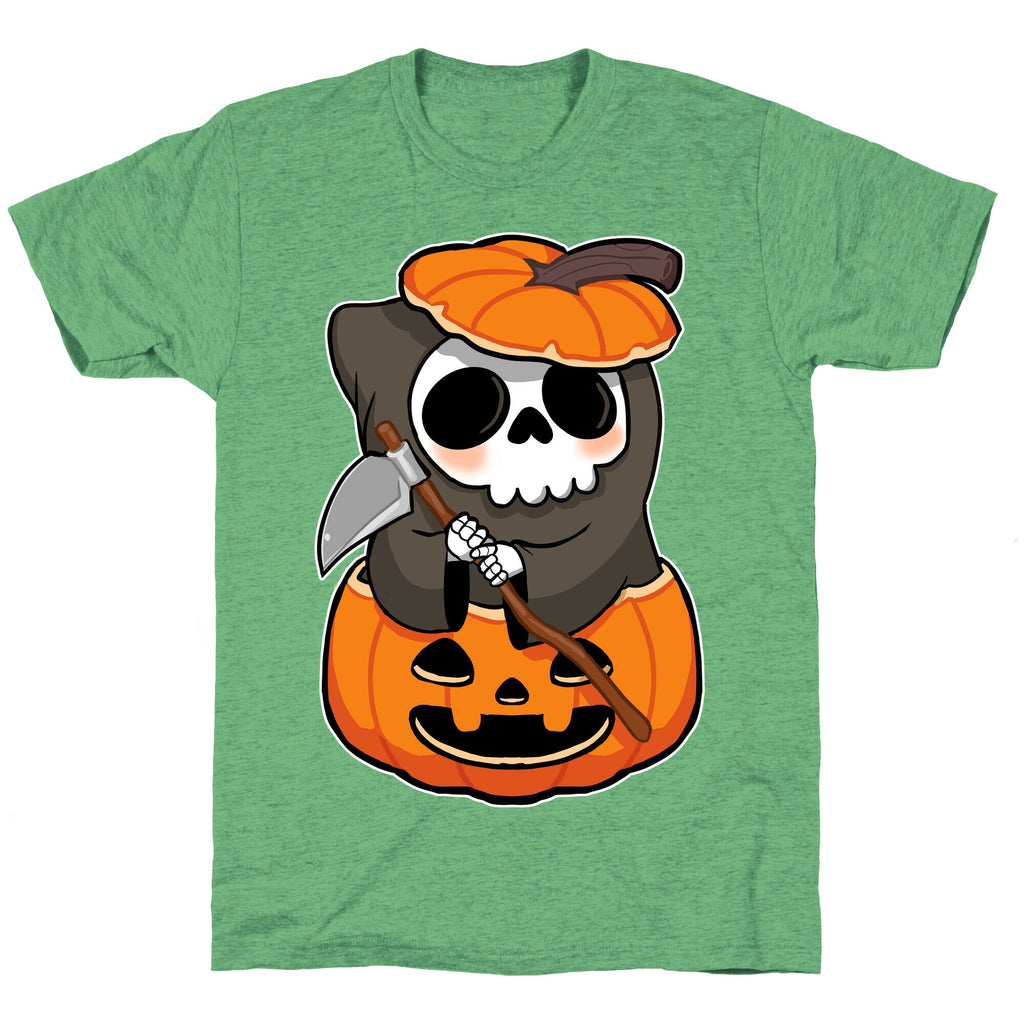 Cute Halloween Grim Reaper Unisex Triblend Tee Style001 Hoodie, Sweatshirt | CoreVibeTees.com (Image 2)