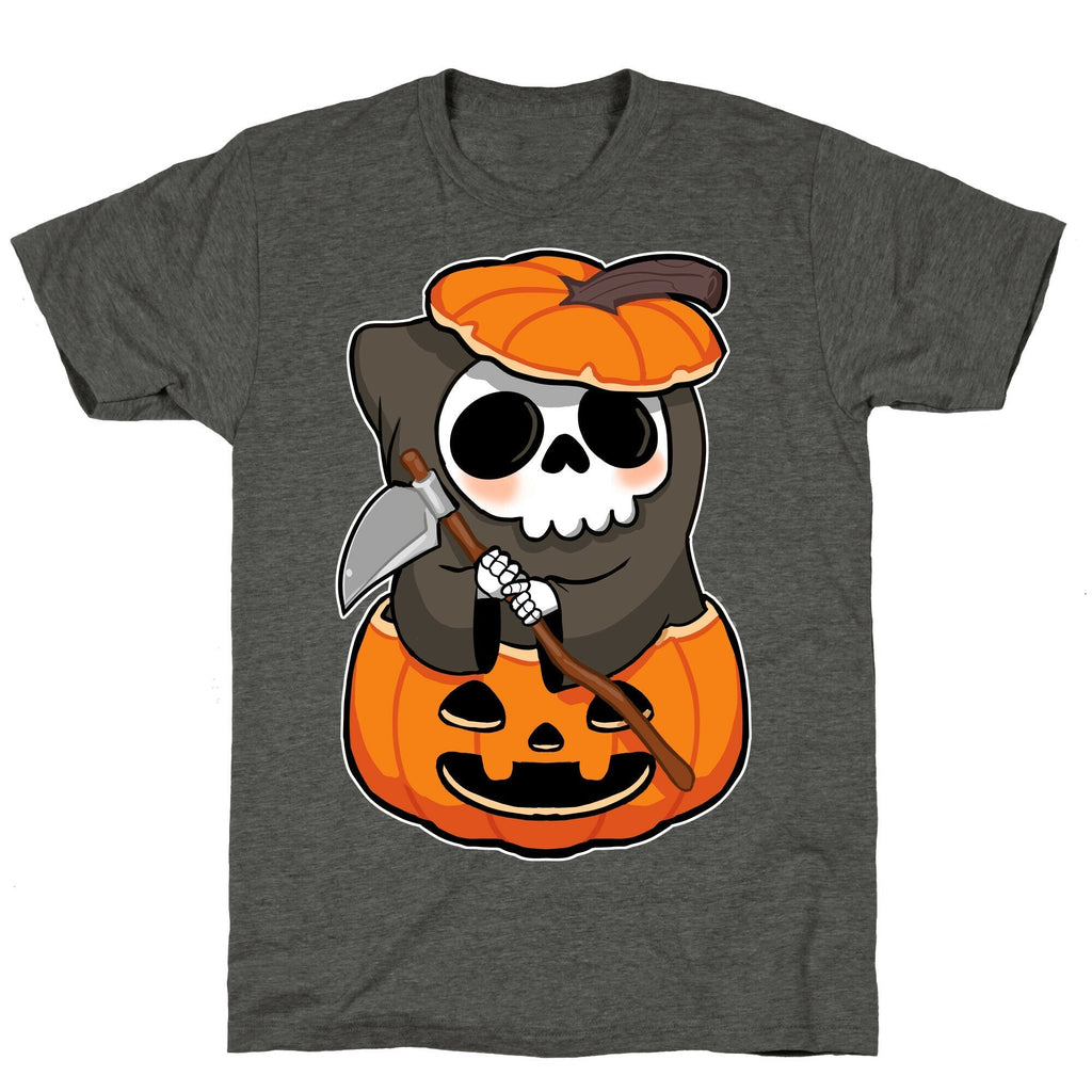 Cute Halloween Grim Reaper Unisex Triblend Tee Style001 Hoodie, Sweatshirt | CoreVibeTees.com (Image 3)