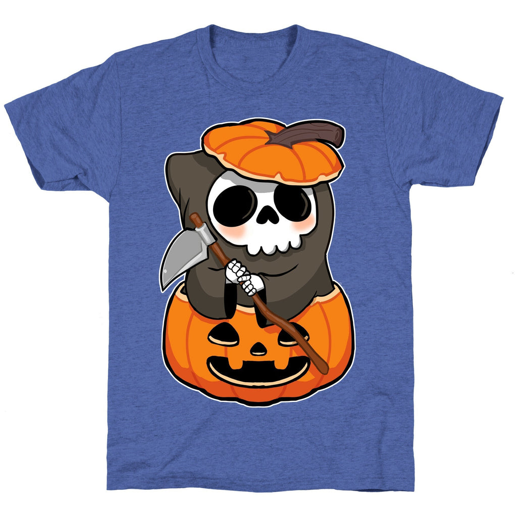 Cute Halloween Grim Reaper Unisex Triblend Tee Style001 Hoodie, Sweatshirt | CoreVibeTees.com (Image 5)