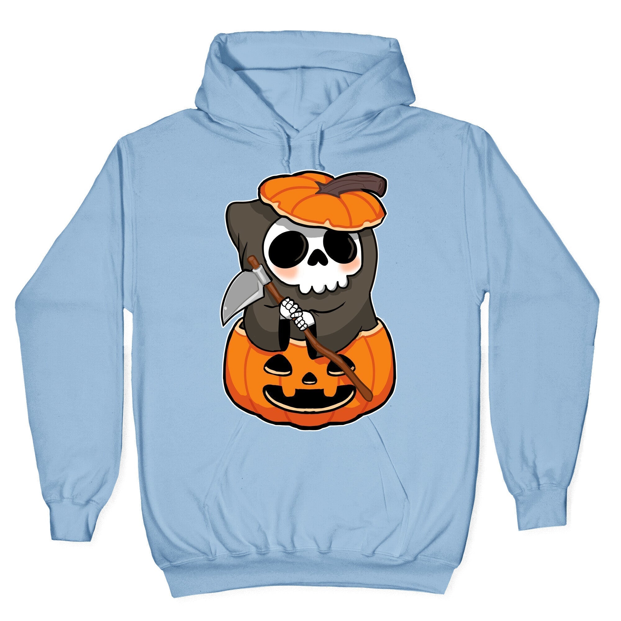 Cute Halloween Grim Reaper Hoodie T-Shirts, Sweatshirt | CoreVibeTees.com (Image 4)