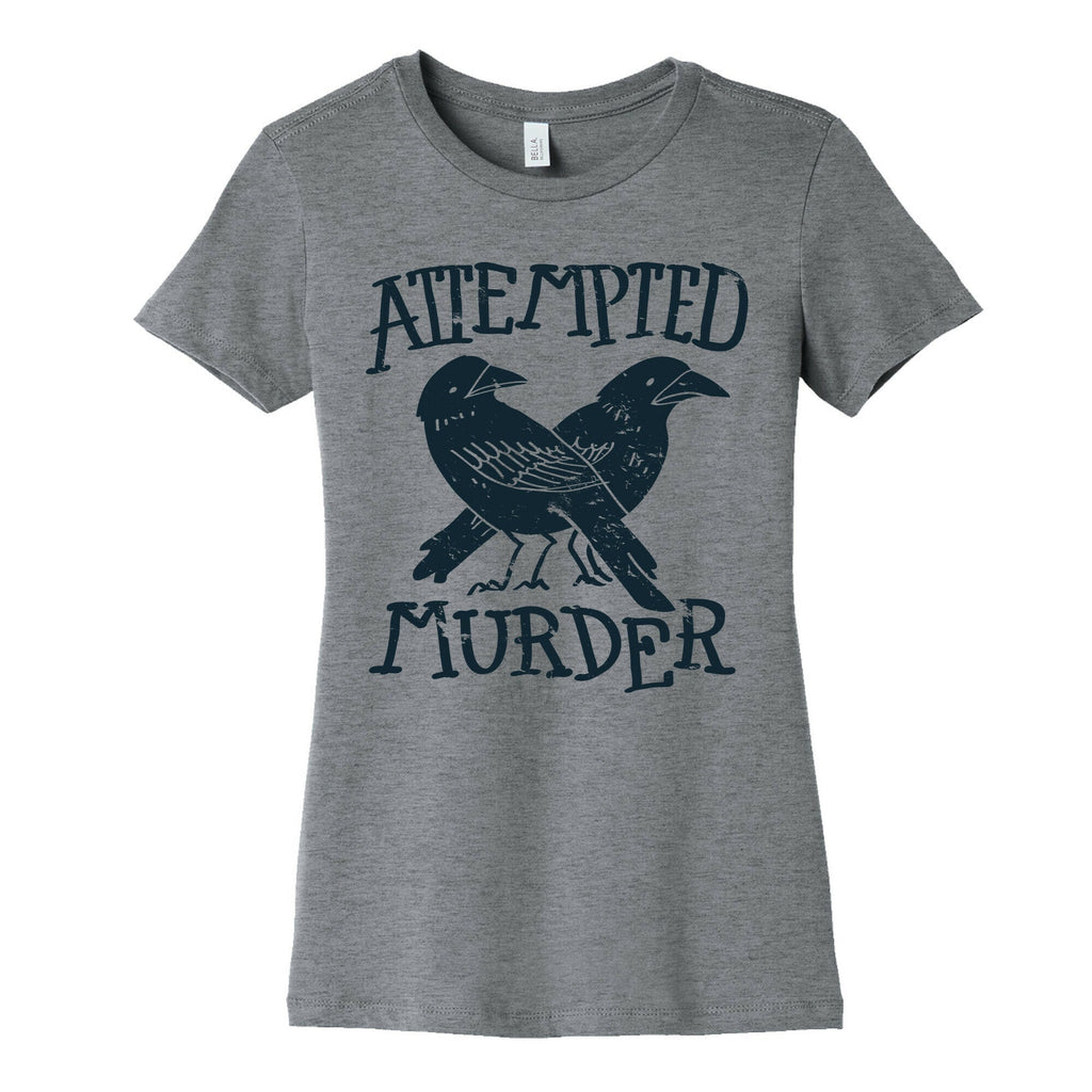 Attempted Murder Women's Cotton Tee Hoodie, Sweatshirt | CoreVibeTees.com (Image 2)