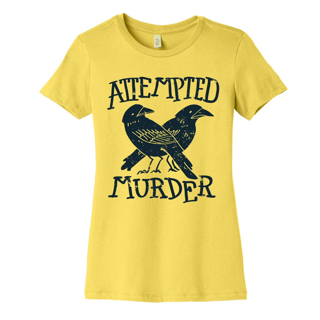 Attempted Murder Women's Cotton Tee Hoodie, Sweatshirt | CoreVibeTees.com (Image 3)