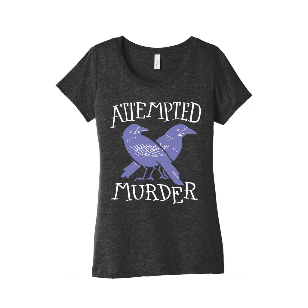 Attempted Murder Women's Triblend Tee Hoodie, Sweatshirt | CoreVibeTees.com (Image 2)