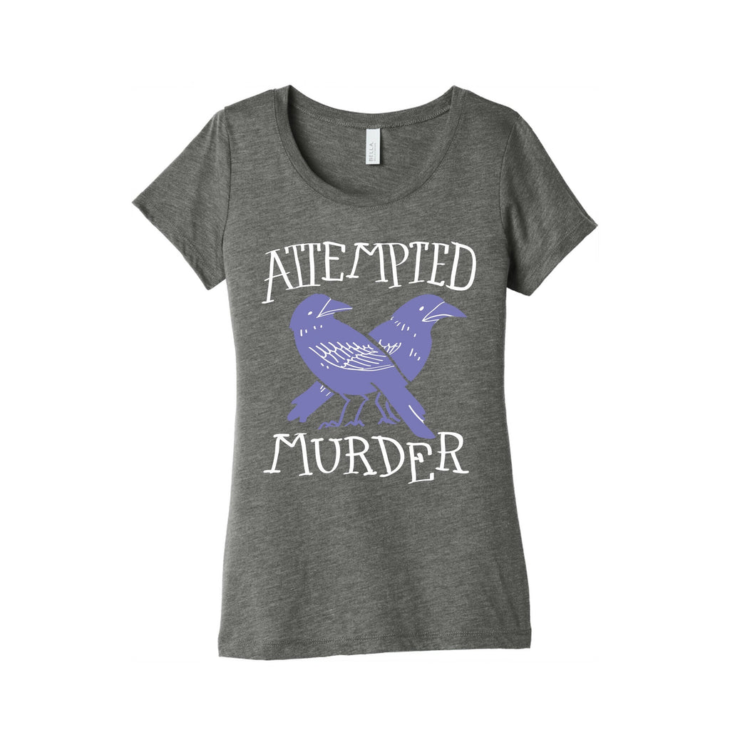 Attempted Murder Women's Triblend Tee Hoodie, Sweatshirt | CoreVibeTees.com (Image 1)