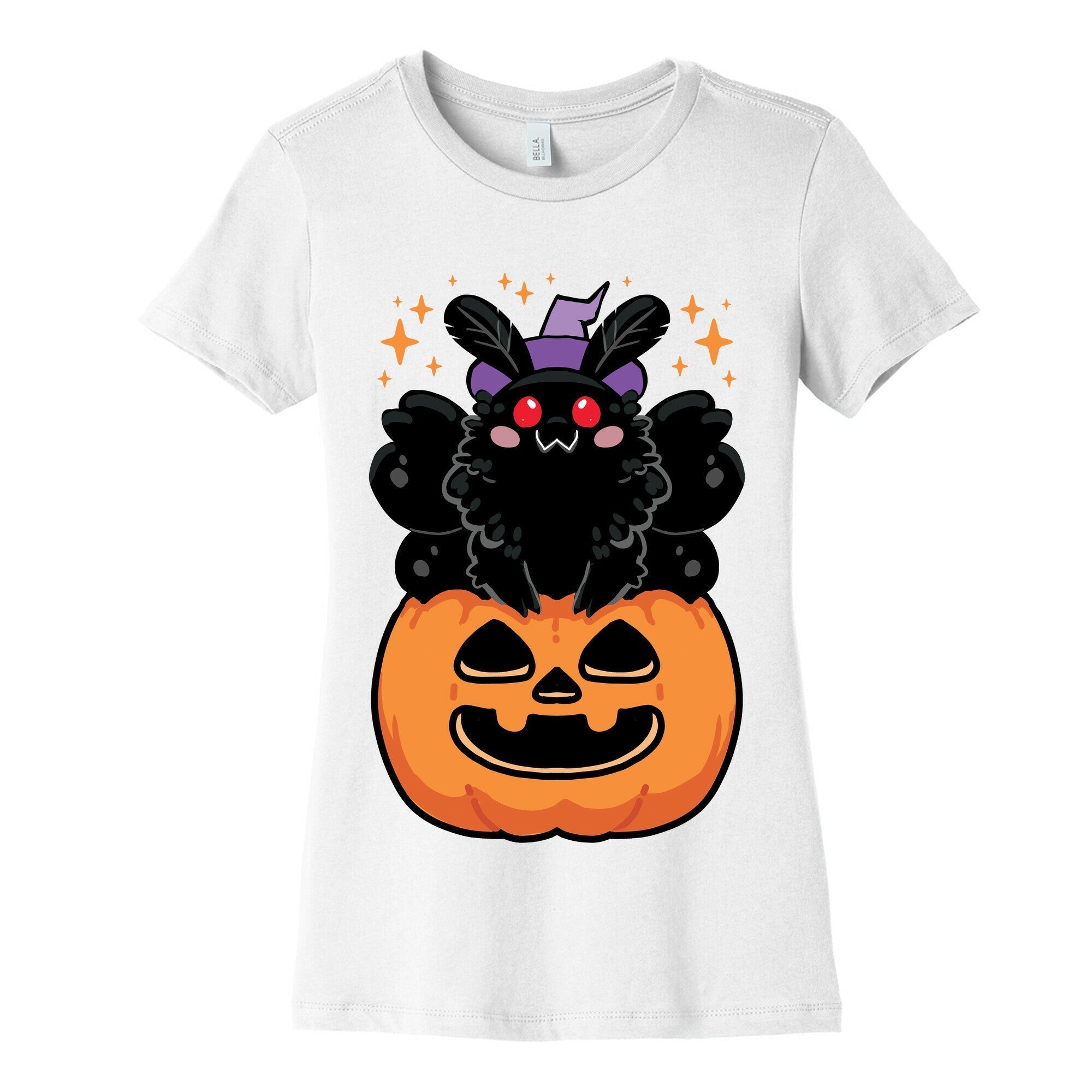 Cute Halloween Mothman Women's Cotton Tee Hoodie, Sweatshirt | CoreVibeTees.com (Image 4)