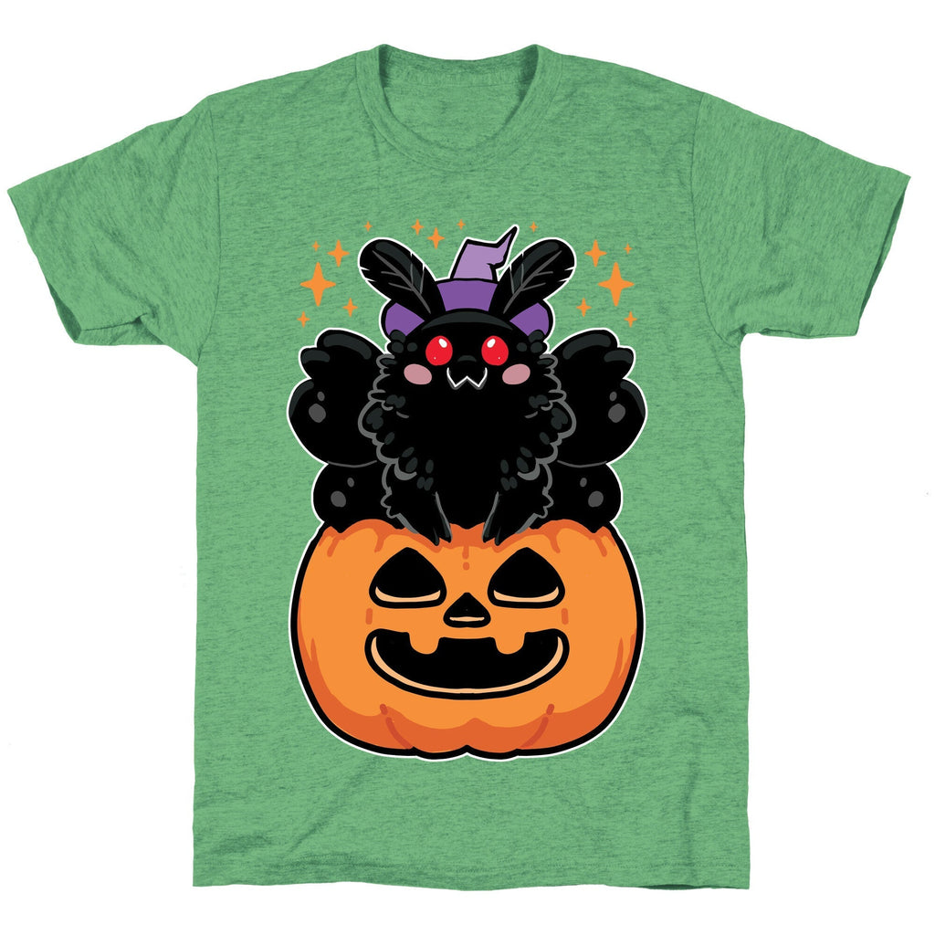Cute Halloween Mothman Unisex Triblend Tee Hoodie, Sweatshirt | CoreVibeTees.com (Image 2)
