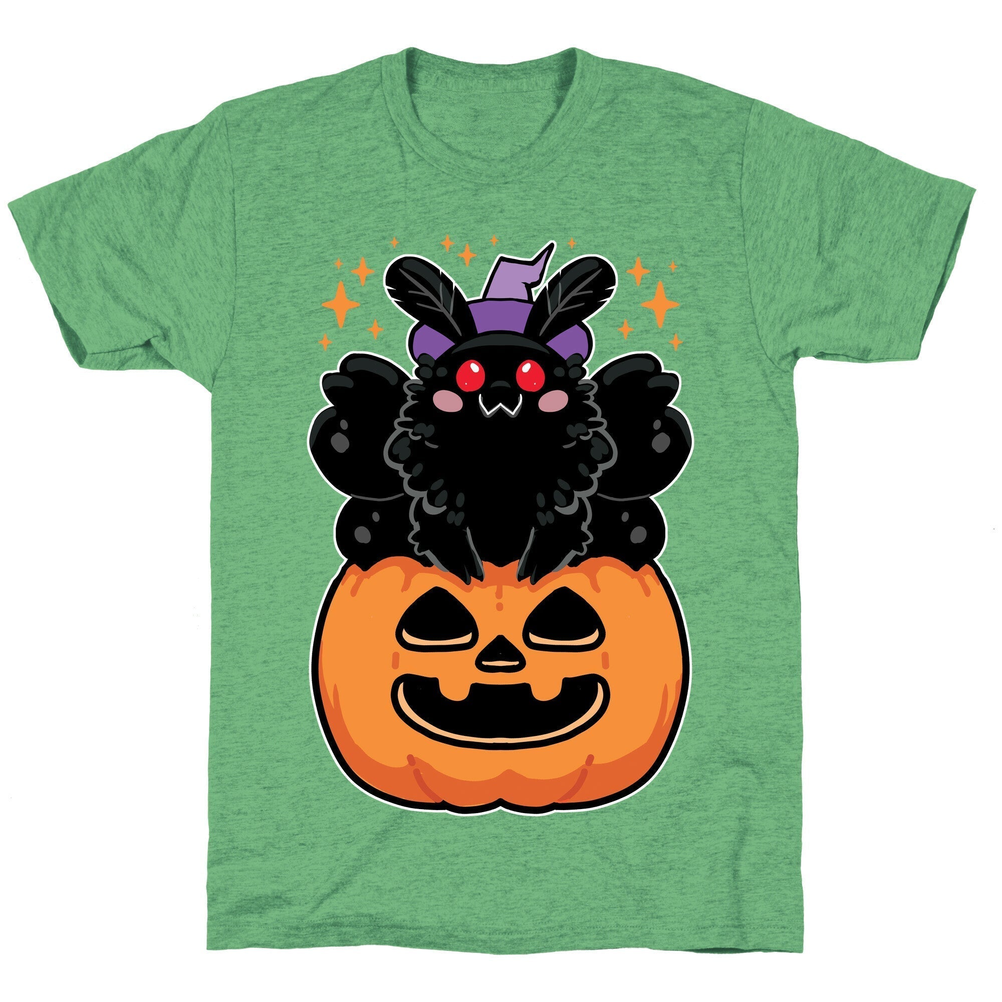 Cute Halloween Mothman Unisex Triblend Tee Hoodie, Sweatshirt | CoreVibeTees.com (Image 2)