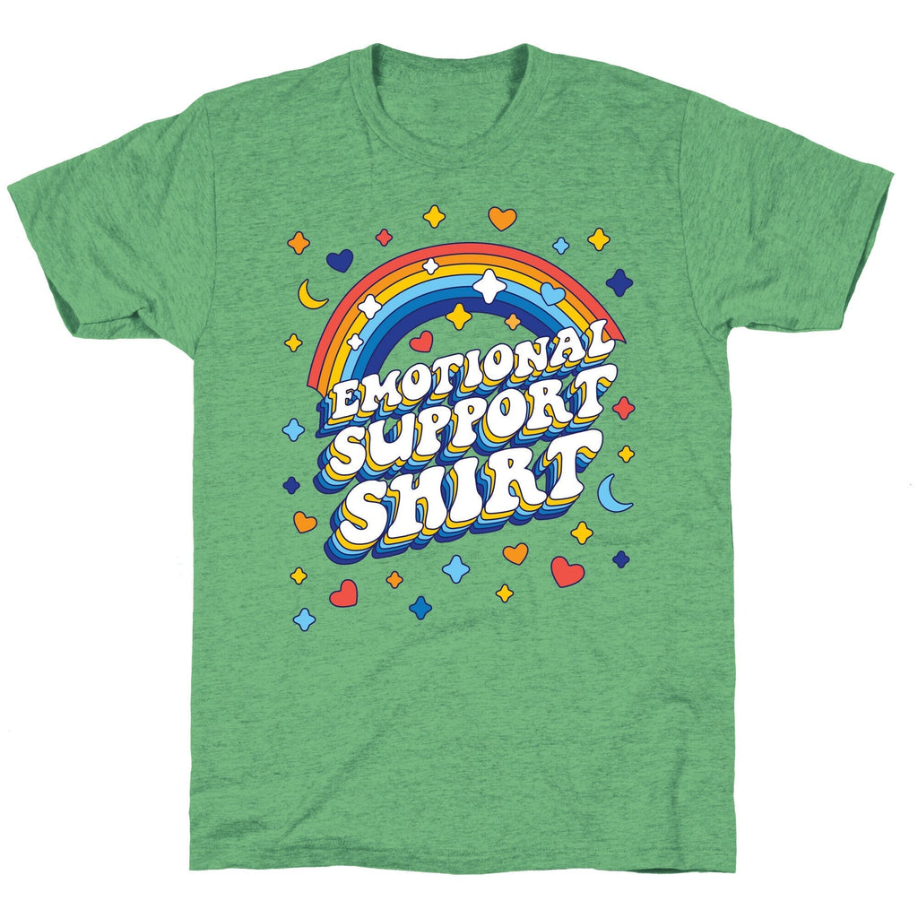 Emotional Support Shirt Unisex Triblend Tee Hoodie, Sweatshirt | CoreVibeTees.com (Image 2)