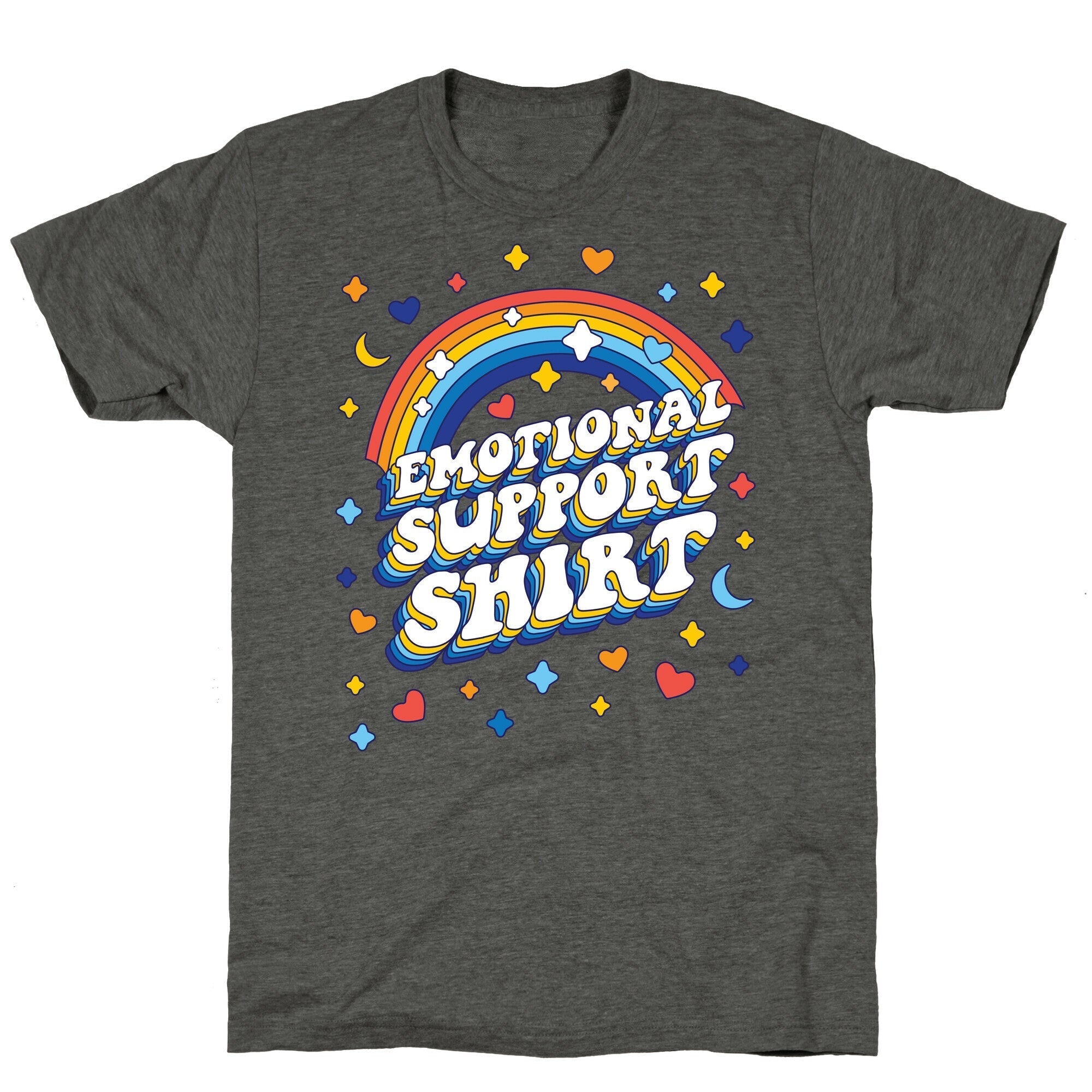 Emotional Support Shirt Unisex Triblend Tee Hoodie, Sweatshirt | CoreVibeTees.com (Image 3)
