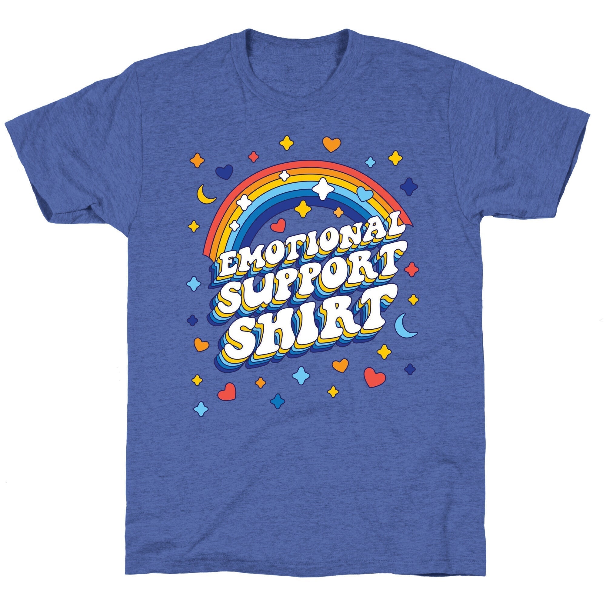 Emotional Support Shirt Unisex Triblend Tee Hoodie, Sweatshirt | CoreVibeTees.com (Image 5)