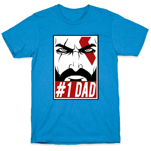 #1 Dad: Kratos T-Shirt Hoodie, Sweatshirt | CoreVibeTees.com (Image 1)