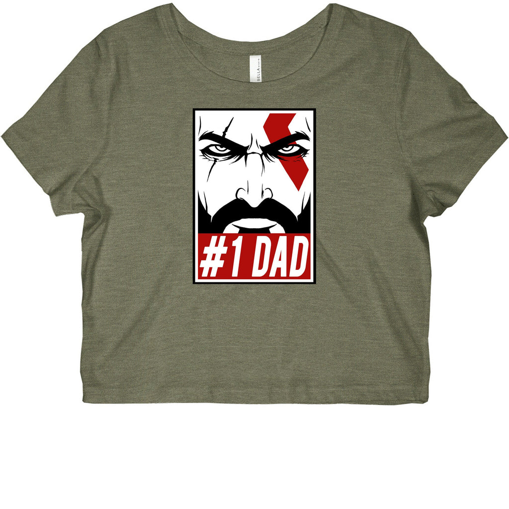 #1 Dad: Kratos Graphic Baby Tee Hoodie, Sweatshirt | CoreVibeTees.com (Image 1)