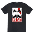 #1 Dad: Kratos Unisex Triblend Tee Hoodie, Sweatshirt | CoreVibeTees.com (Image 1)
