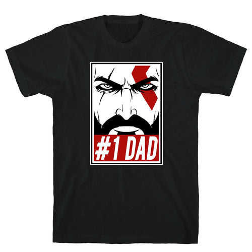 #1 Dad: Kratos T-Shirt Style001 Hoodie, Sweatshirt | CoreVibeTees.com (Image 1)