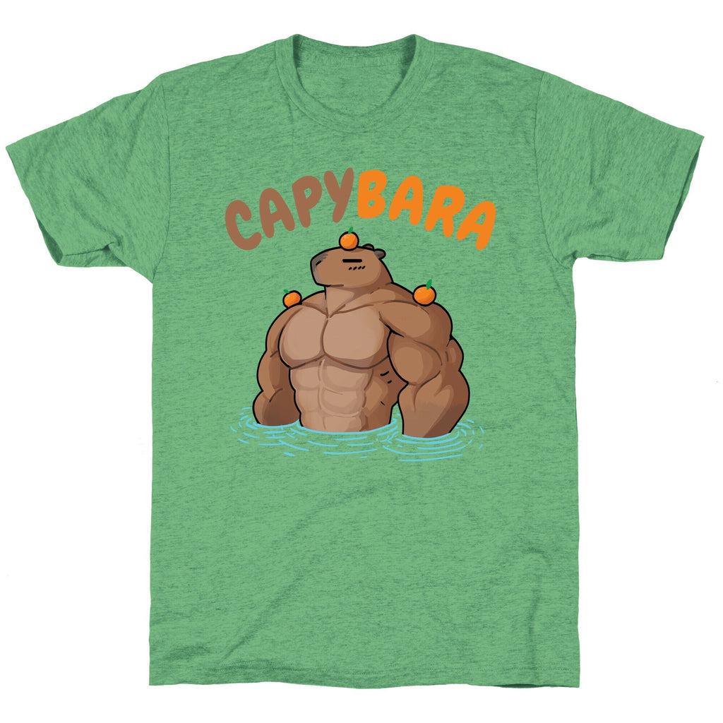 CapyBARA Unisex Triblend Tee Hoodie, Sweatshirt | CoreVibeTees.com (Image 1)