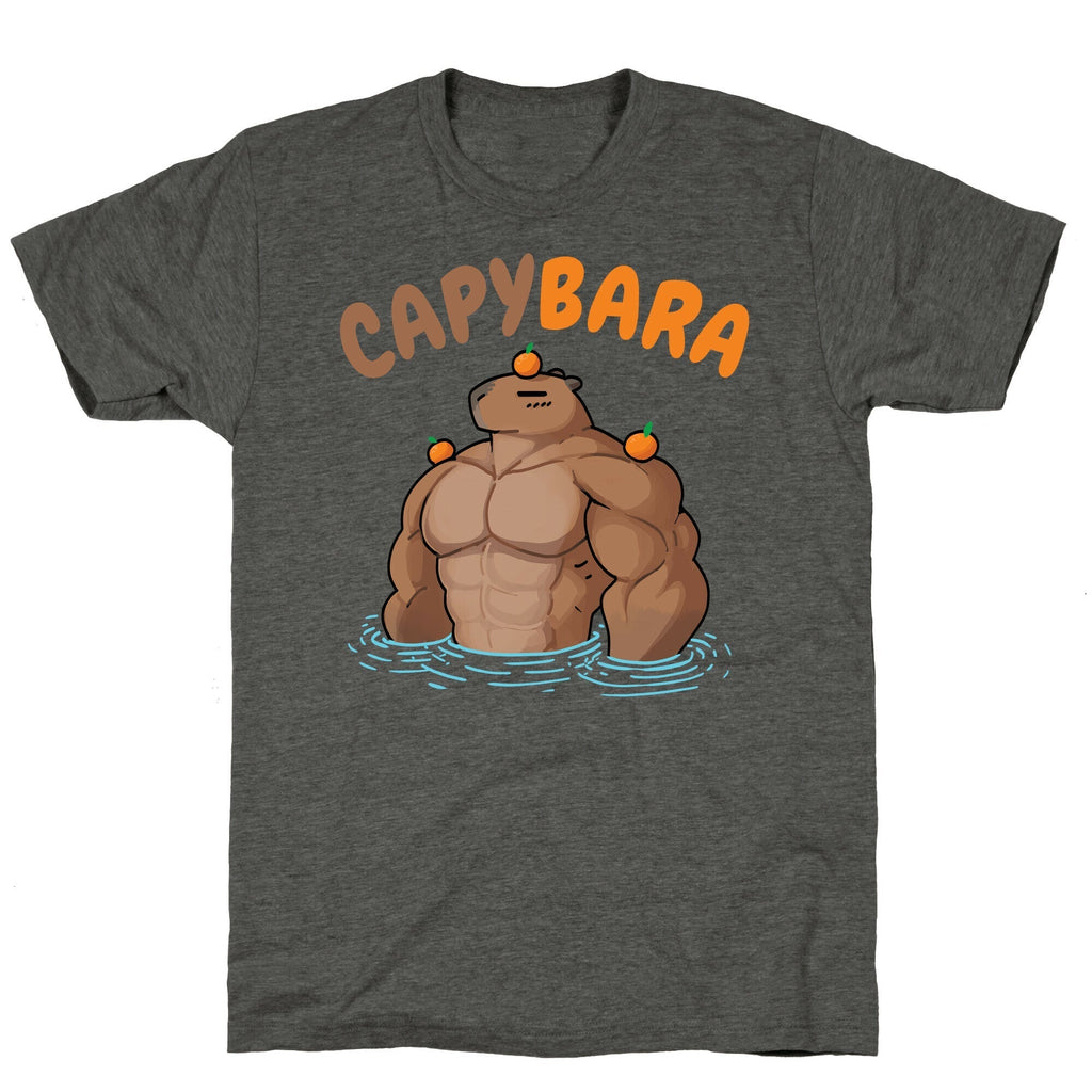 CapyBARA Unisex Triblend Tee Hoodie, Sweatshirt | CoreVibeTees.com (Image 2)