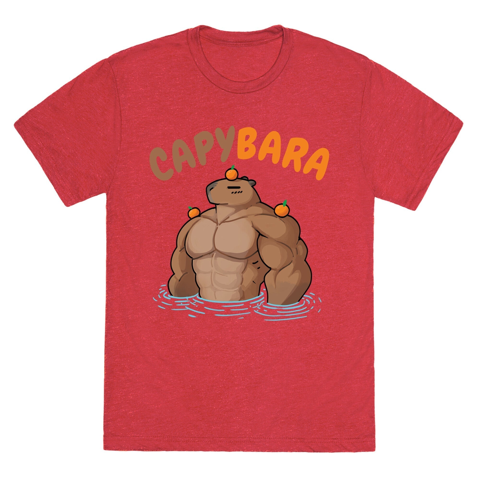 CapyBARA Unisex Triblend Tee Hoodie, Sweatshirt | CoreVibeTees.com (Image 3)