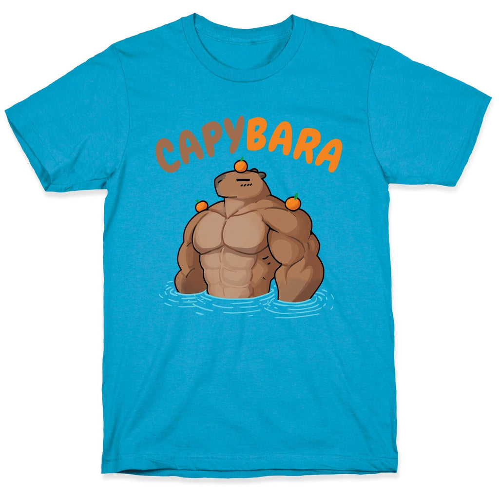 CapyBARA Unisex Triblend Tee Hoodie, Sweatshirt | CoreVibeTees.com (Image 5)