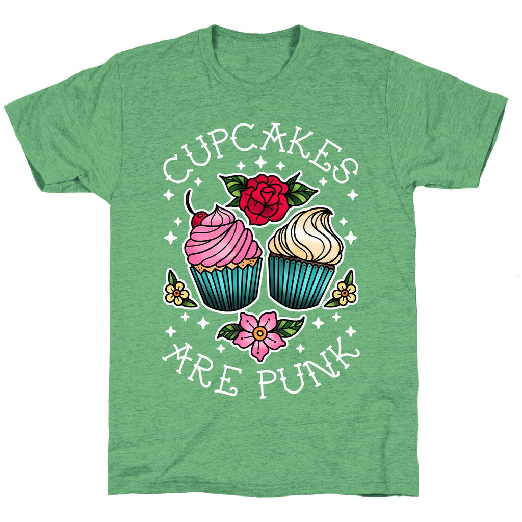 Cupcakes Are Punk Unisex Triblend Tee Hoodie, Sweatshirt | CoreVibeTees.com (Image 2)