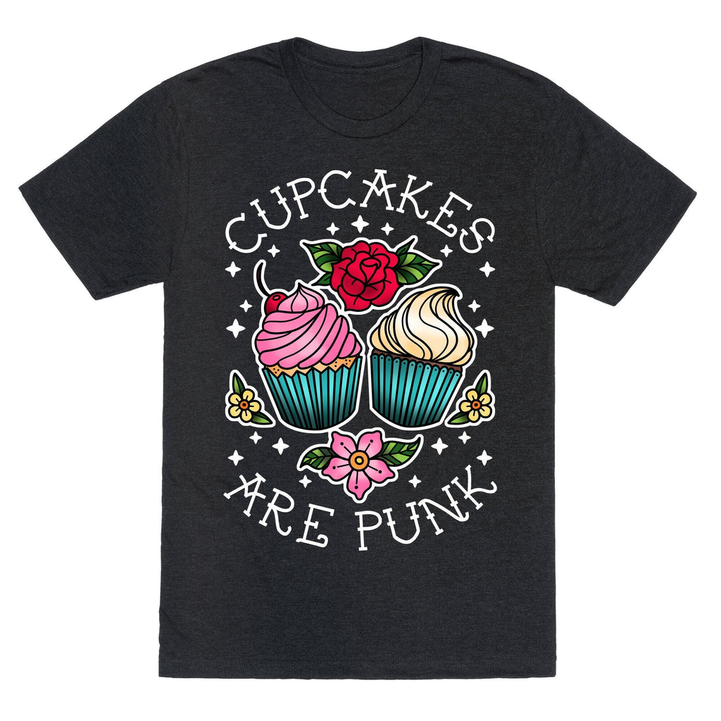 Cupcakes Are Punk Unisex Triblend Tee Hoodie, Sweatshirt | CoreVibeTees.com (Image 1)