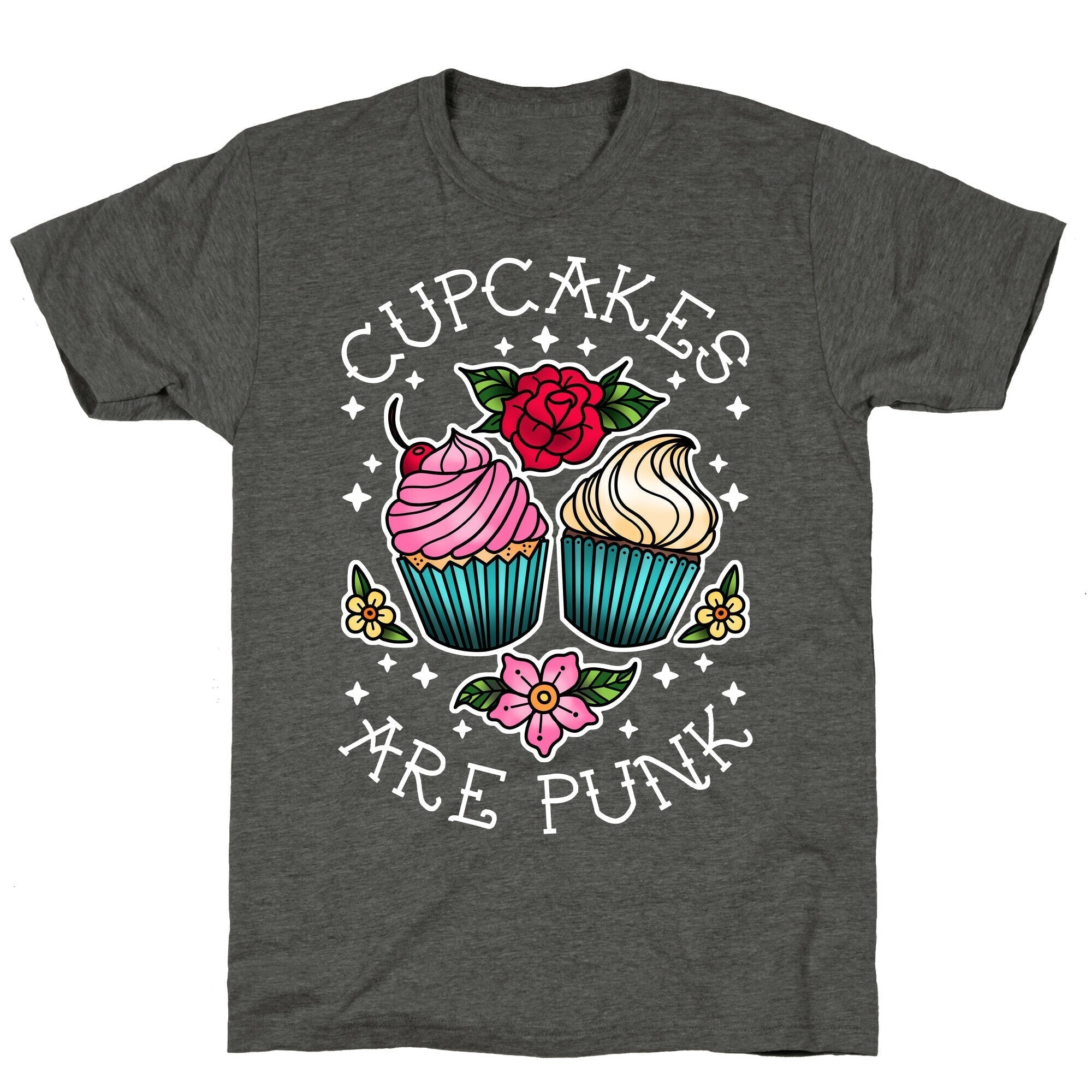 Cupcakes Are Punk Unisex Triblend Tee Hoodie, Sweatshirt | CoreVibeTees.com (Image 3)