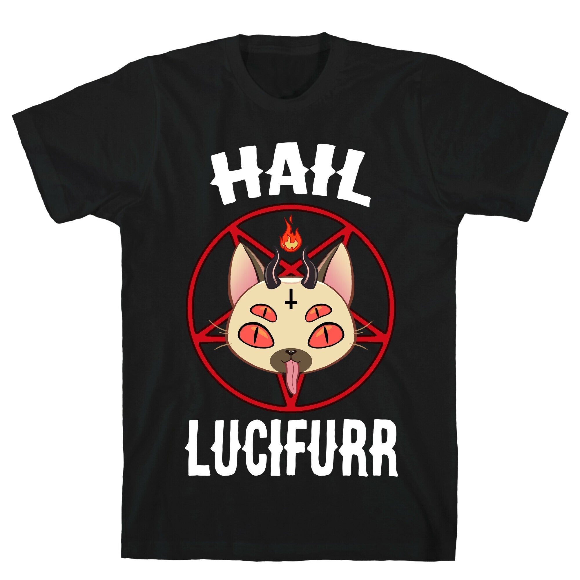 Hail Lucifurr  T-Shirt Hoodie, Sweatshirt | CoreVibeTees.com (Image 1)