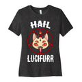 Hail Lucifurr  Women's Cotton Tee Hoodie, Sweatshirt | CoreVibeTees.com (Image 1)