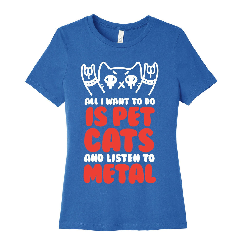 All I Want To Do Is Pet Cats And Listen To Metal Women's Cotton Tee Style002 Hoodie, Sweatshirt | CoreVibeTees.com (Image 3)