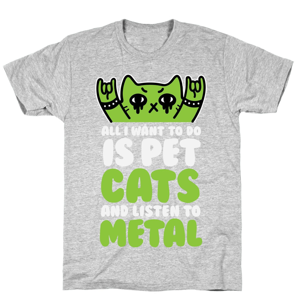 All I Want To Do Is Pet Cats And Listen To Metal T-Shirt Style002 Hoodie, Sweatshirt | CoreVibeTees.com (Image 2)