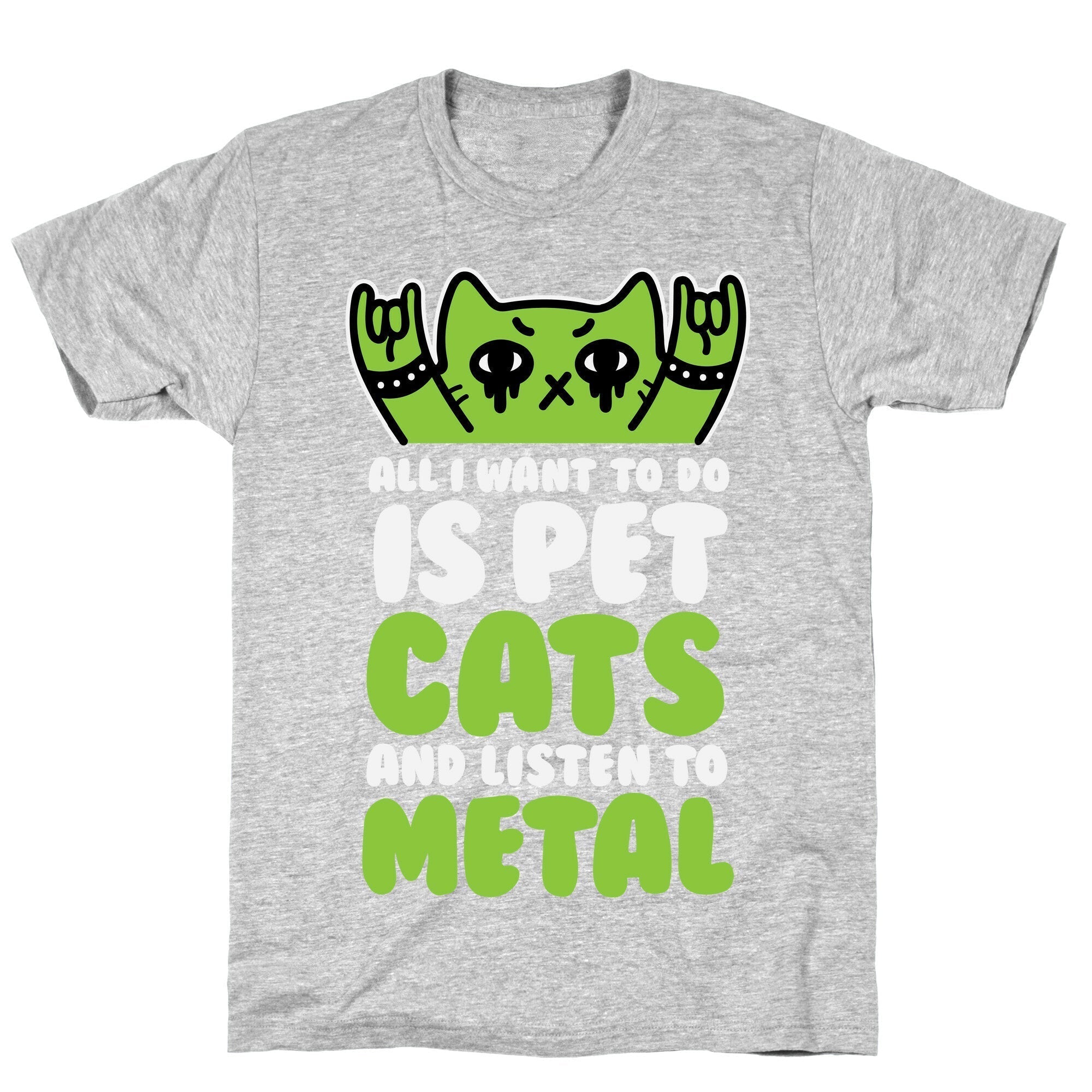 All I Want To Do Is Pet Cats And Listen To Metal T-Shirt Style002 Hoodie, Sweatshirt | CoreVibeTees.com (Image 2)