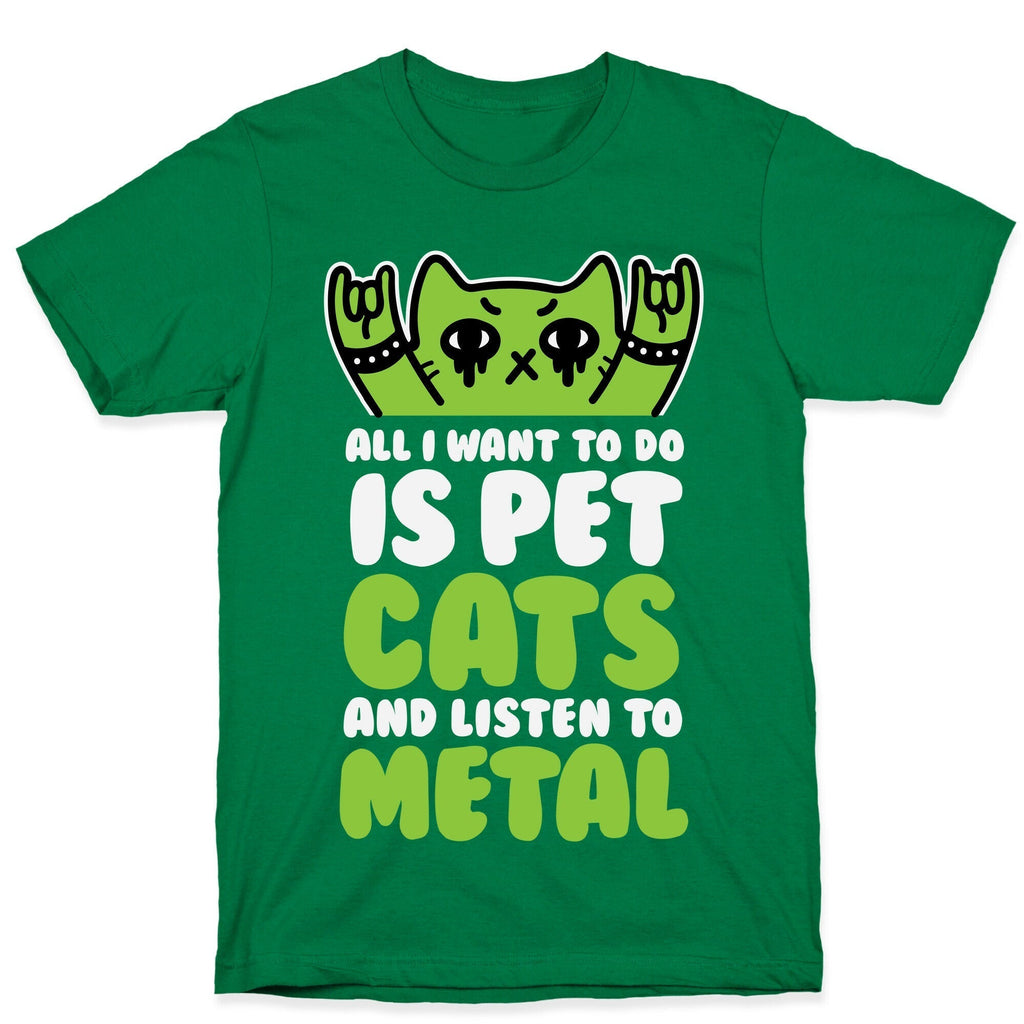 All I Want To Do Is Pet Cats And Listen To Metal T-Shirt Style002 Hoodie, Sweatshirt | CoreVibeTees.com (Image 3)