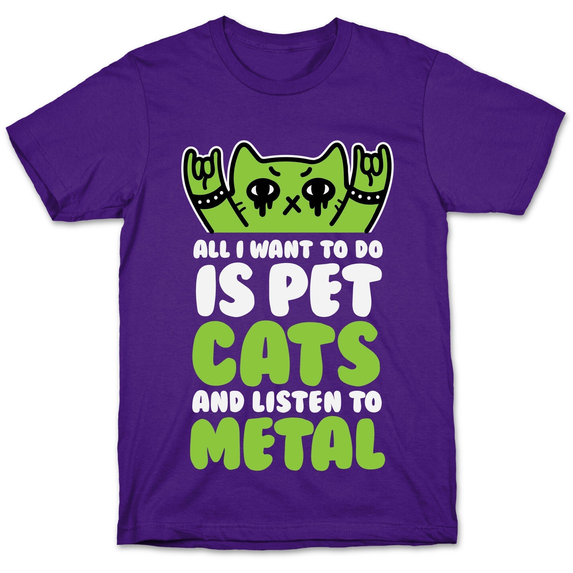 All I Want To Do Is Pet Cats And Listen To Metal T-Shirt Style002 Hoodie, Sweatshirt | CoreVibeTees.com (Image 5)