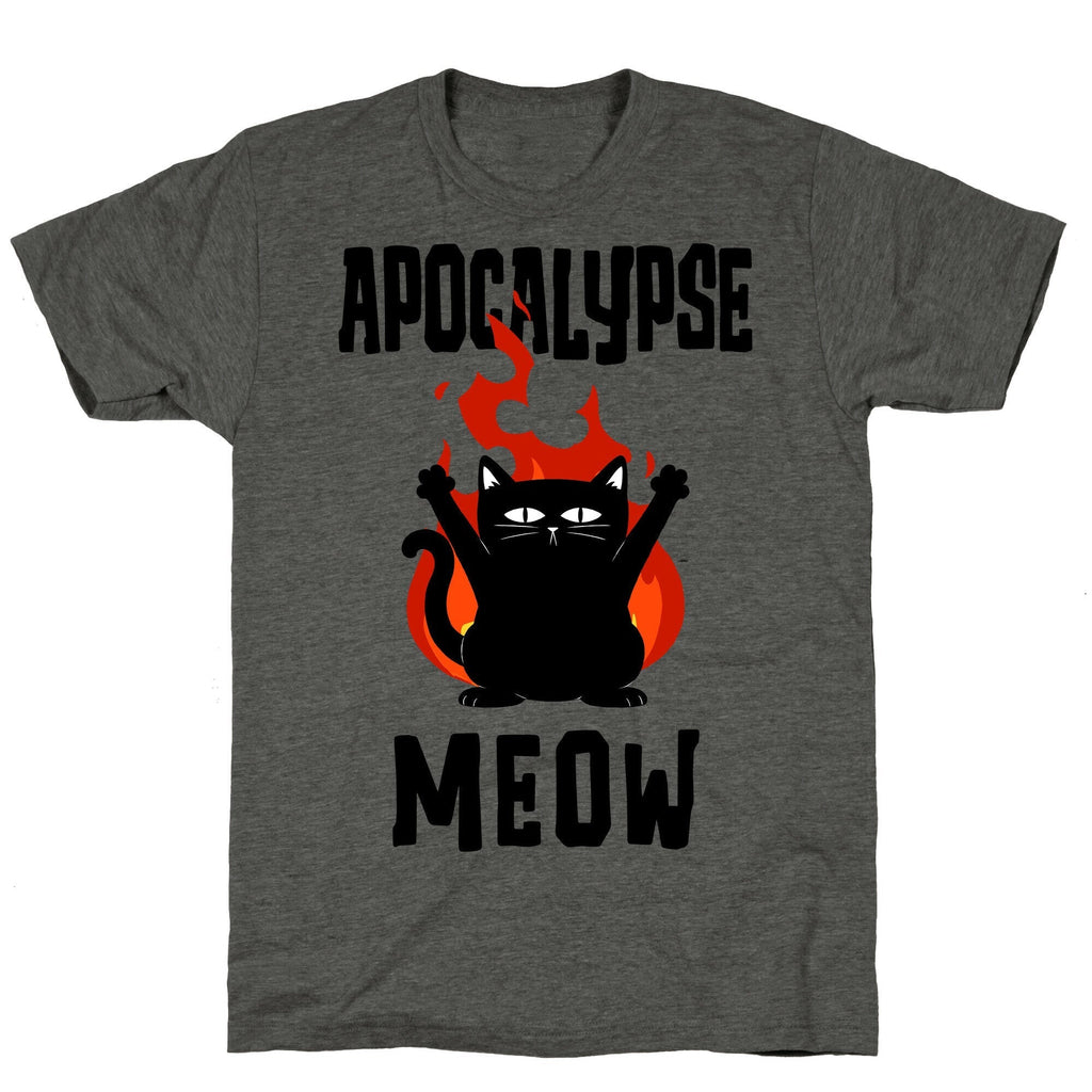 Apocalypse Meow Unisex Triblend Tee Hoodie, Sweatshirt | CoreVibeTees.com (Image 2)