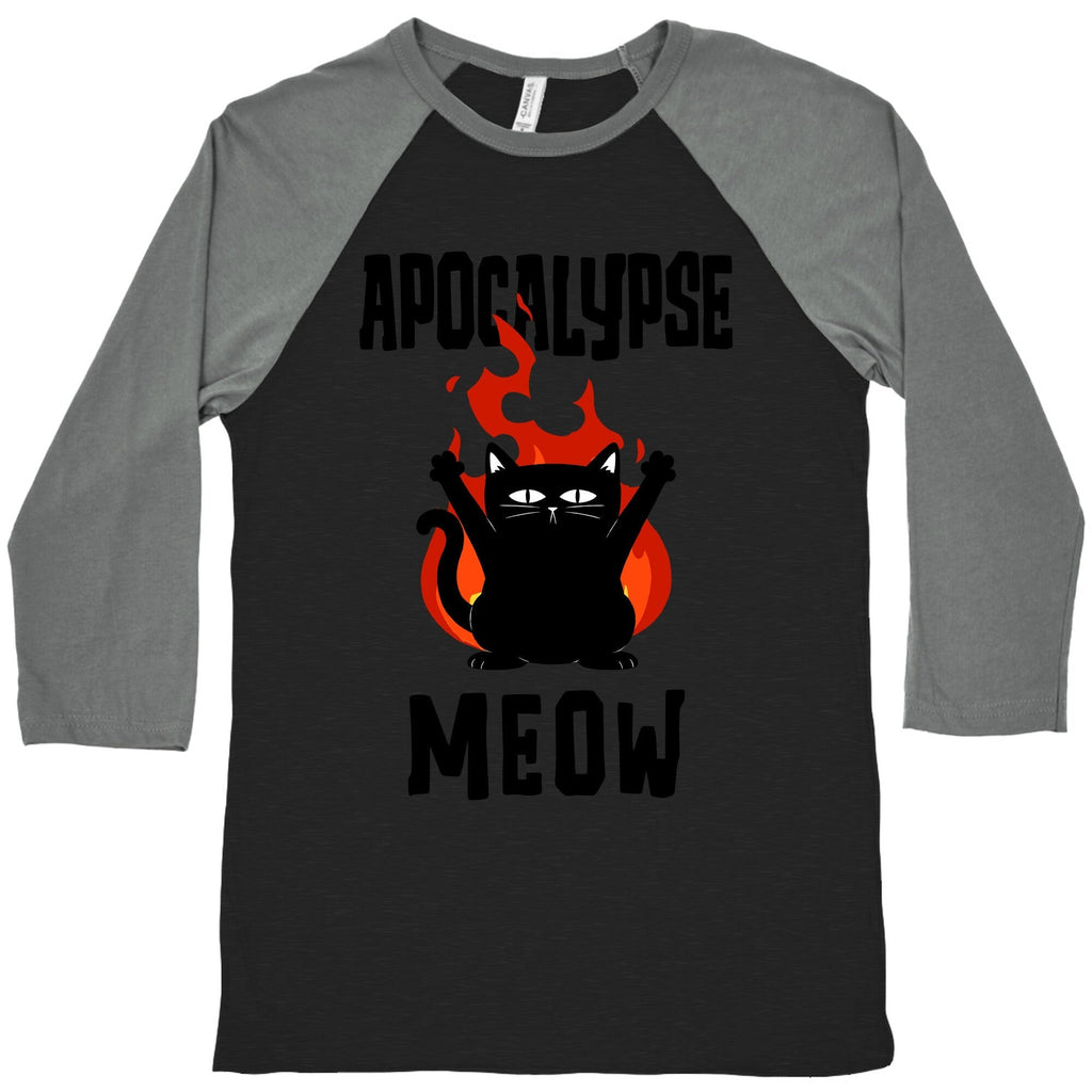 Apocalypse Meow Baseball Tee Hoodie, Sweatshirt | CoreVibeTees.com (Image 3)